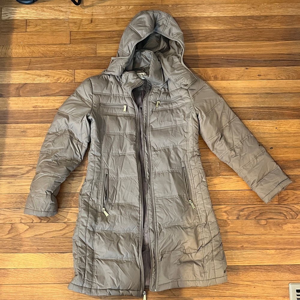Michael Kors Taupe Puffer Jacket